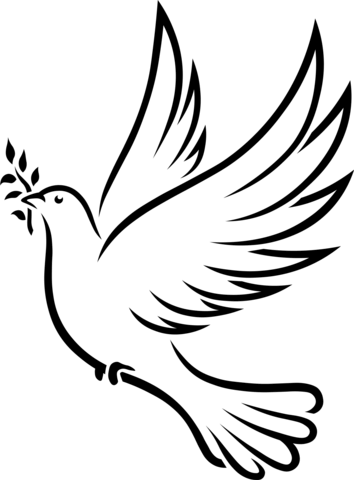 Peace Dove Coloring Page